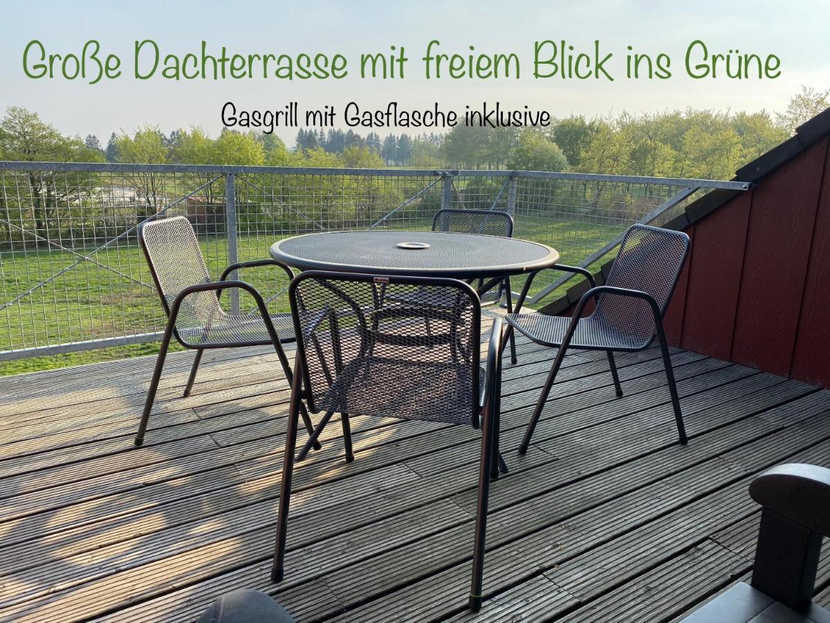 Hof Vierzehnender Im Hohen Venn - 70Qm Fachwerk-Studio - Grosses Wohn-Schlafzimmer Mit Dachterrasse Und Kaminofen - Separate Kueche - Perfekt Fuer Paare - Monschau - Eifel - Hunde Willkommen - Islandpferde Екстериор снимка