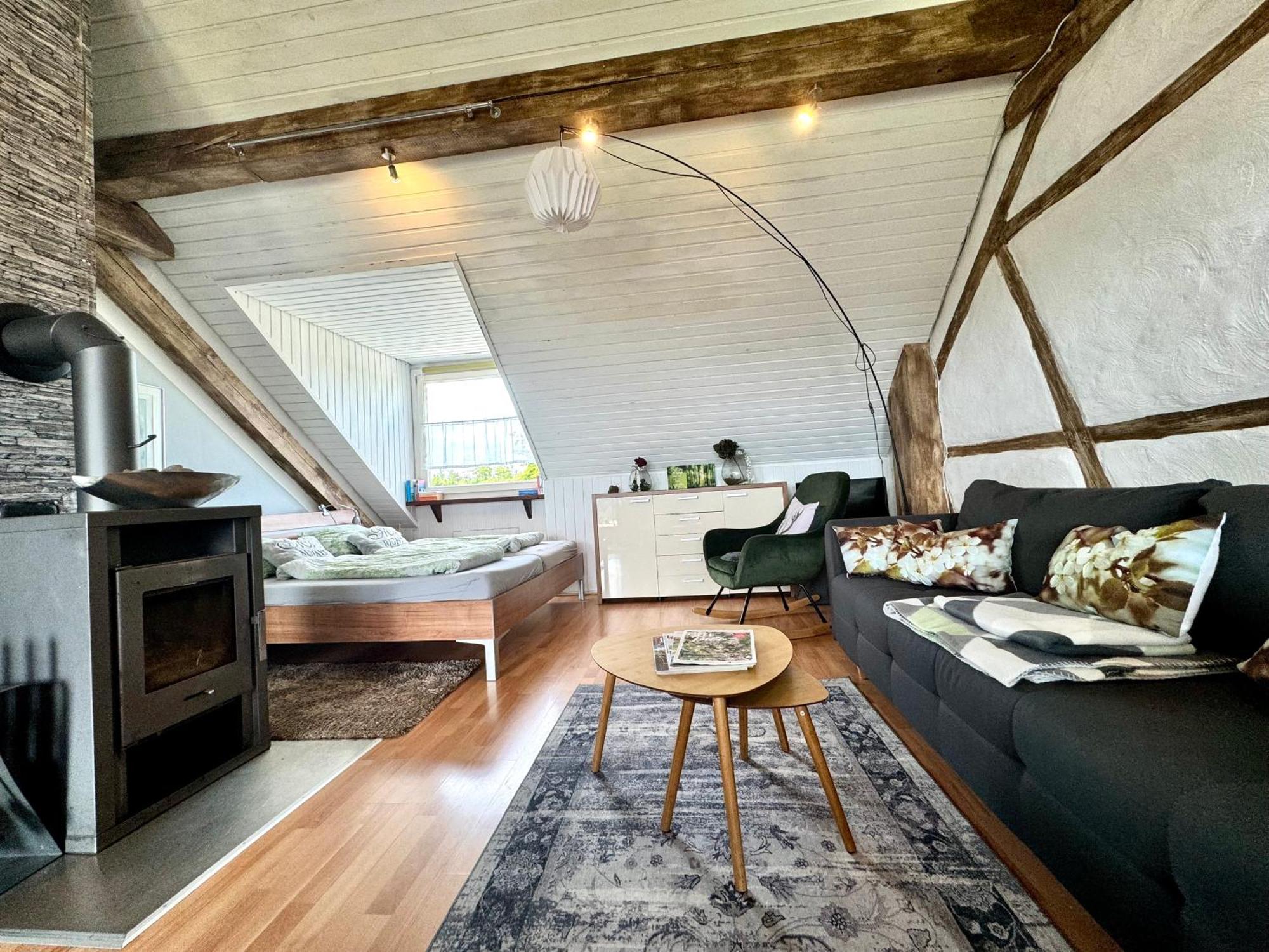 Hof Vierzehnender Im Hohen Venn - 70Qm Fachwerk-Studio - Grosses Wohn-Schlafzimmer Mit Dachterrasse Und Kaminofen - Separate Kueche - Perfekt Fuer Paare - Monschau - Eifel - Hunde Willkommen - Islandpferde Екстериор снимка